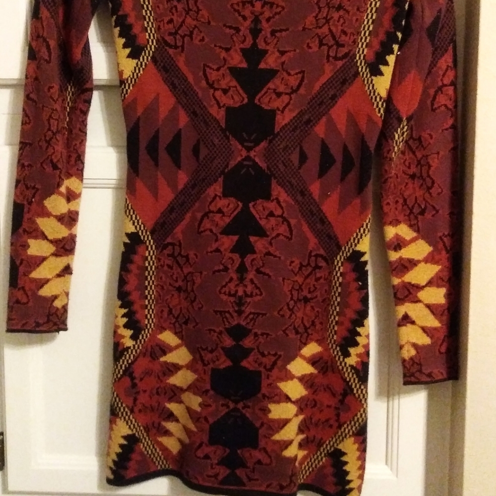 Multi colored Fall Dress - Picture 3 of 4